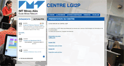 Desktop Screenshot of lgi2p.mines-ales.fr