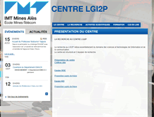 Tablet Screenshot of lgi2p.mines-ales.fr